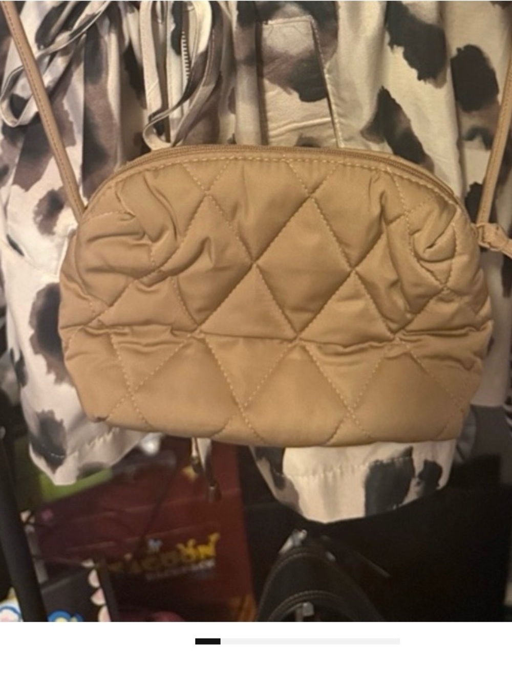 Vera Bradley Quilted Crossbody in Camel Tan